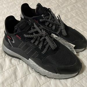 Black Adidas Nite Jogger Tennis Shoes